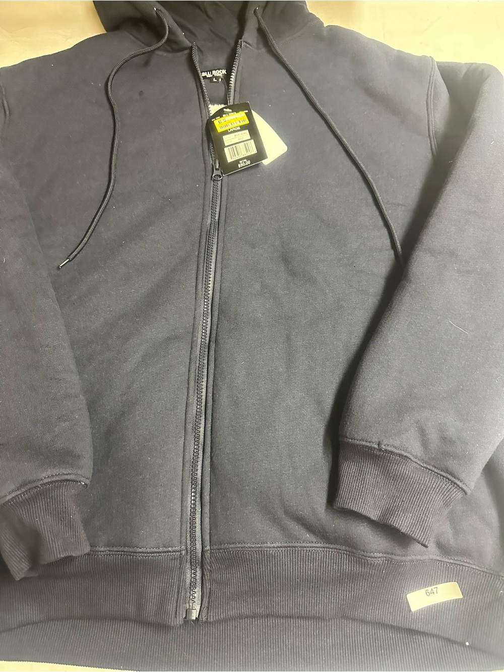 Black Full-Zip Hoodie Jacket - Unbranded